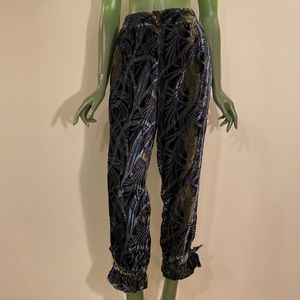Free People velvet harem pants Size S